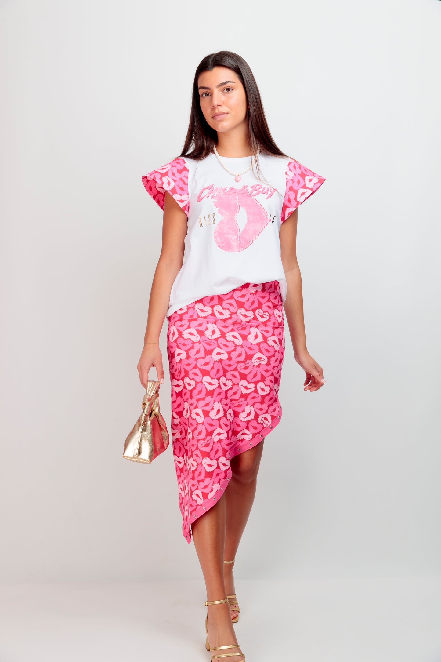 Camiseta Lucía Lips Kiss Me