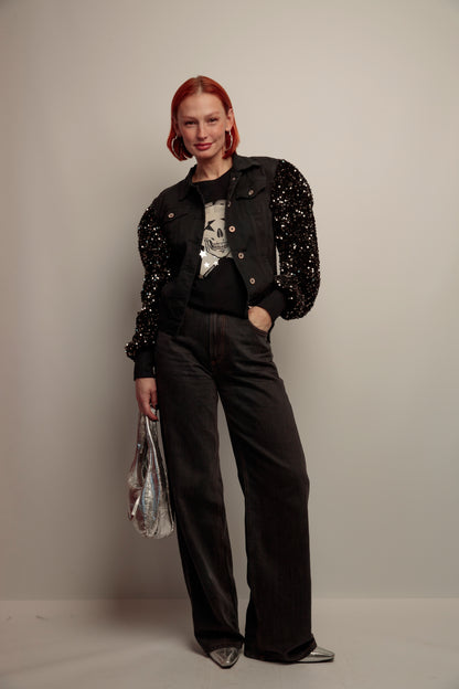 Cazadora Lentejuelas Skull Fiesta