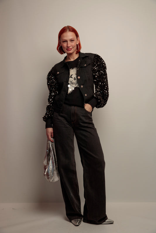 Cazadora Lentejuelas Skull Fiesta