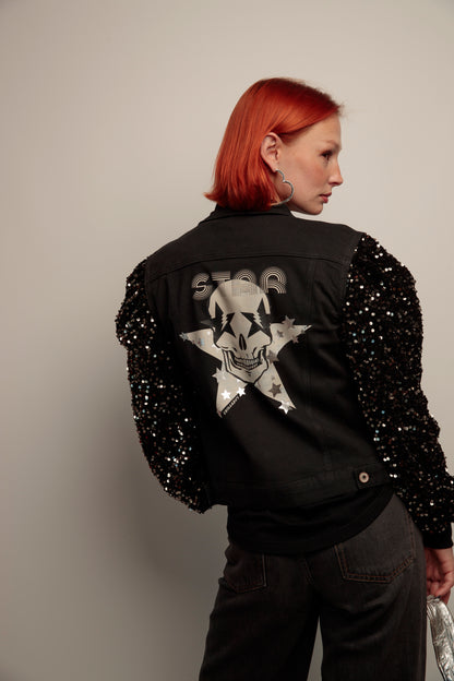 Cazadora Lentejuelas Skull Fiesta