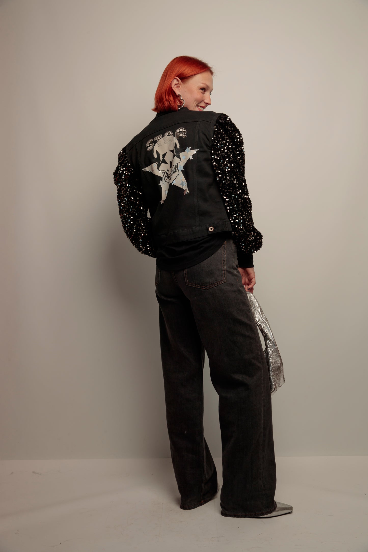 Cazadora Lentejuelas Skull Fiesta