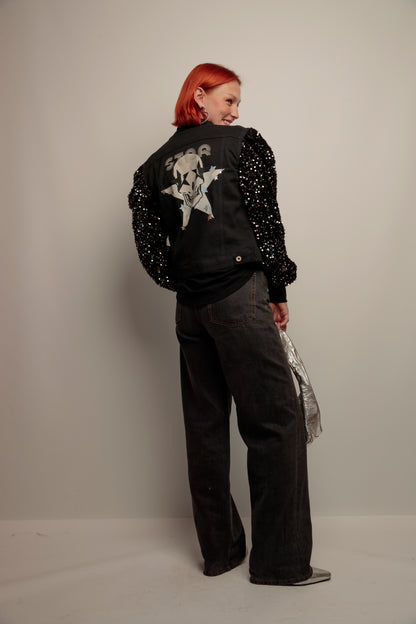 Cazadora Lentejuelas Skull Fiesta