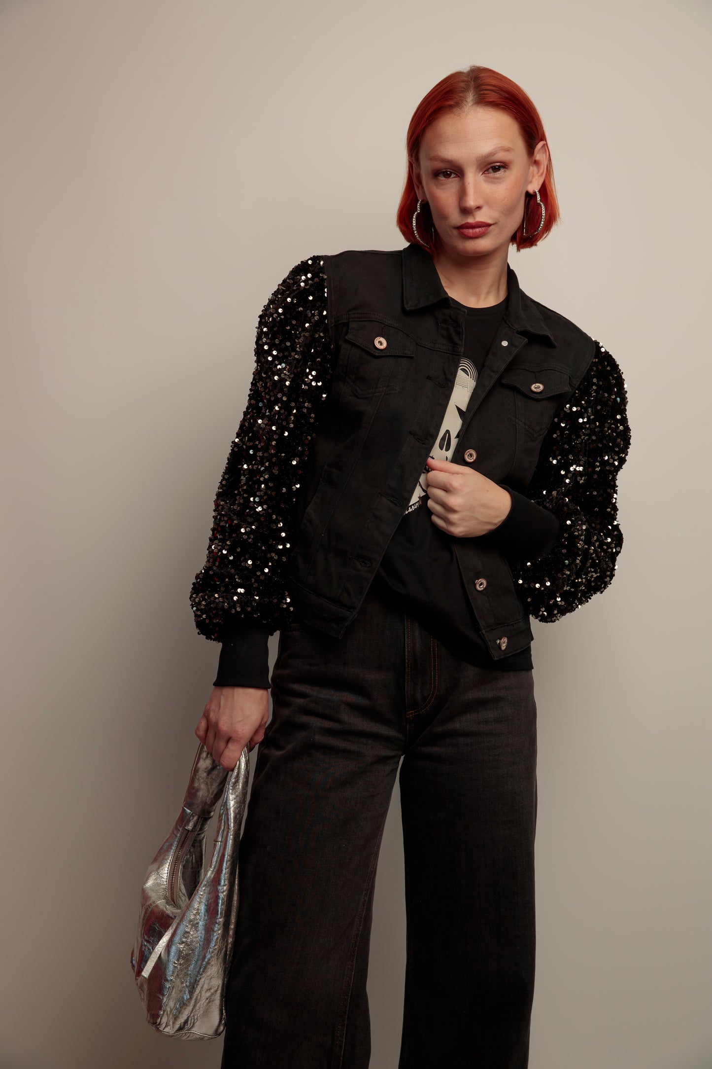 Cazadora Lentejuelas Skull Fiesta