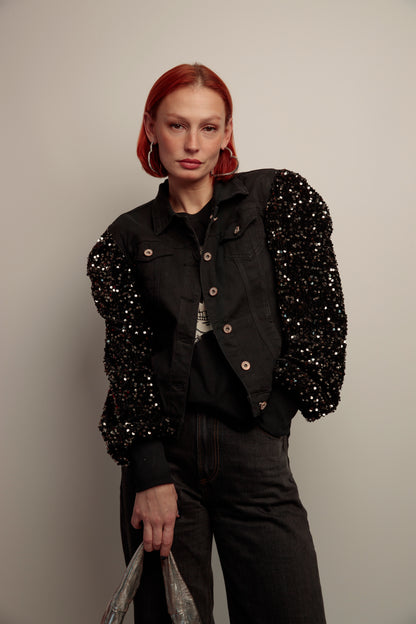 Cazadora Lentejuelas Skull Fiesta