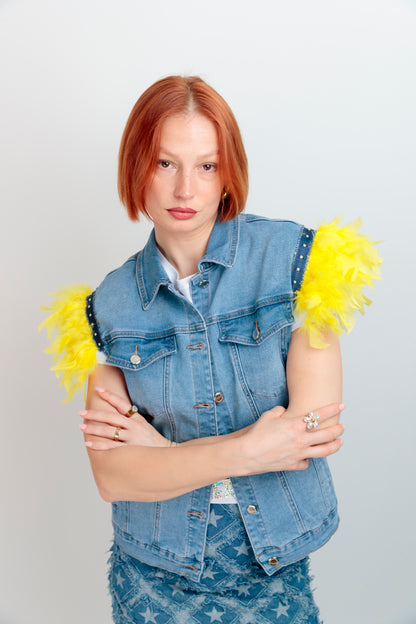 Chaleco Plumas Summer Love