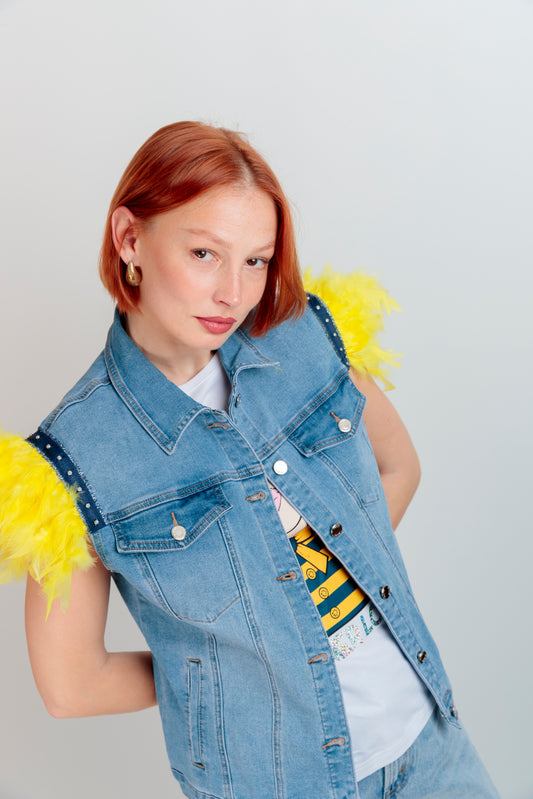 Chaleco Plumas Summer Love