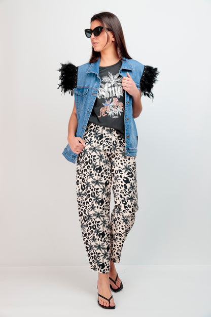 Doudoune sans manches Palm Tiger