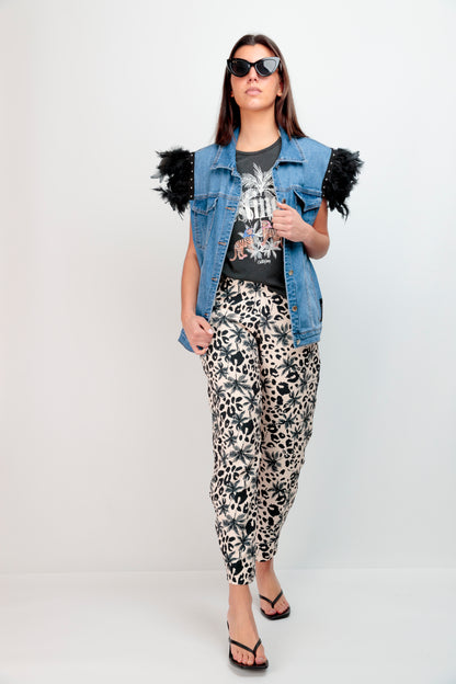 Doudoune sans manches Palm Tiger