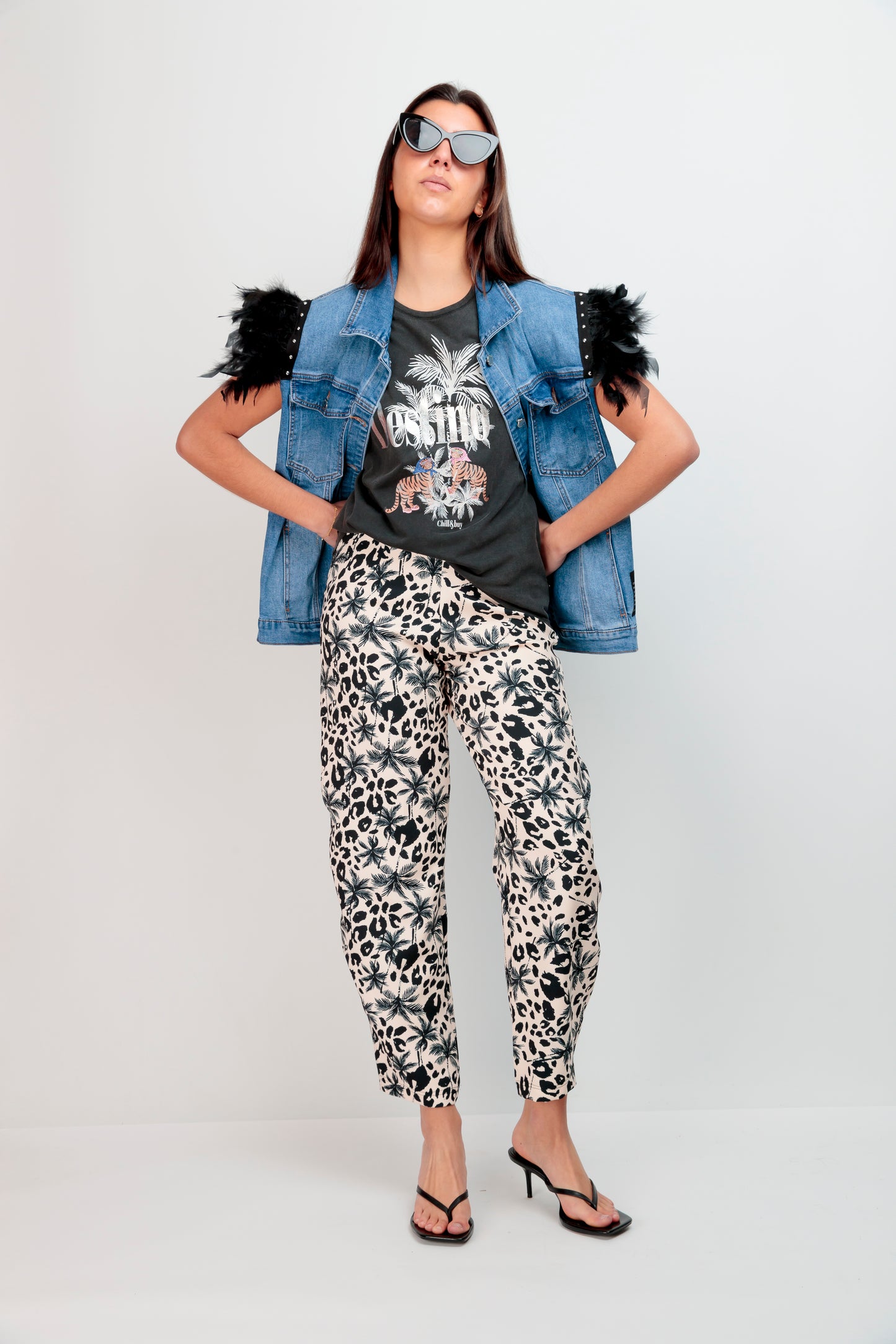 Doudoune sans manches Palm Tiger