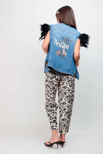 Doudoune sans manches Palm Tiger