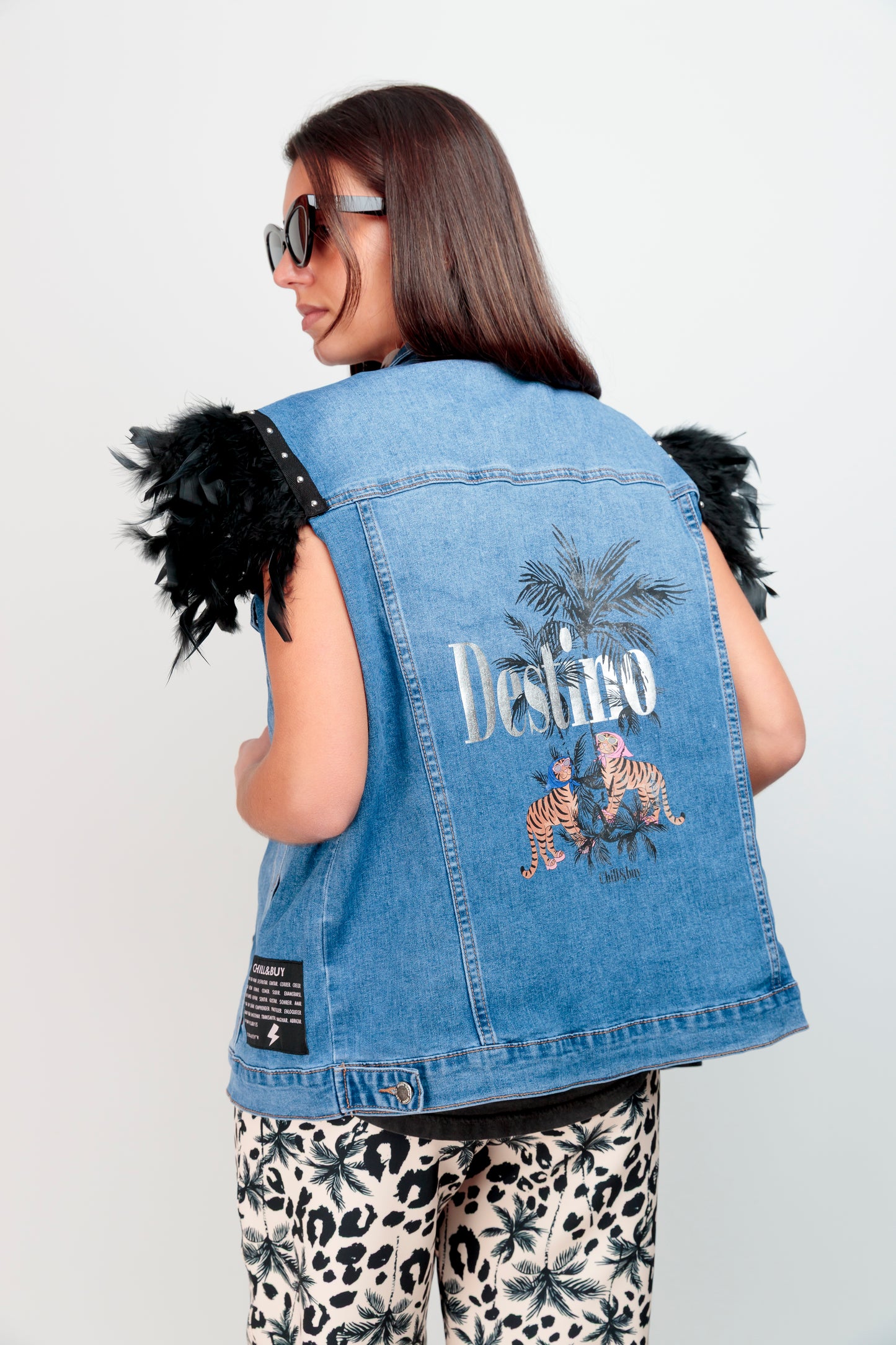 Doudoune sans manches Palm Tiger