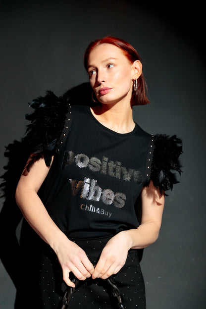 T-shirt Plumes positives