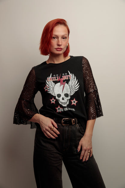 Camiseta Maya Skull Never