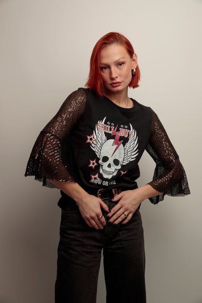 Camiseta Maya Skull Never