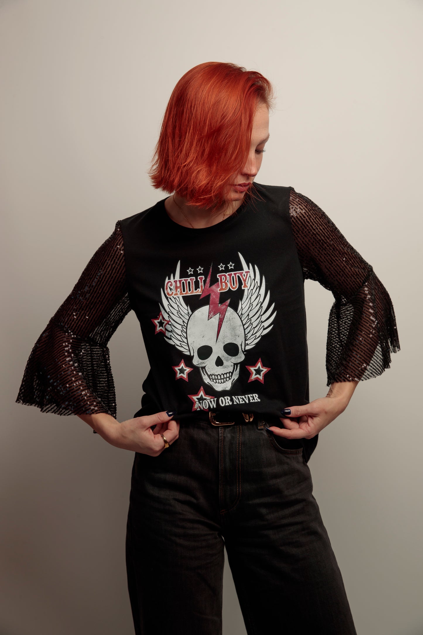 Camiseta Maya Skull Never