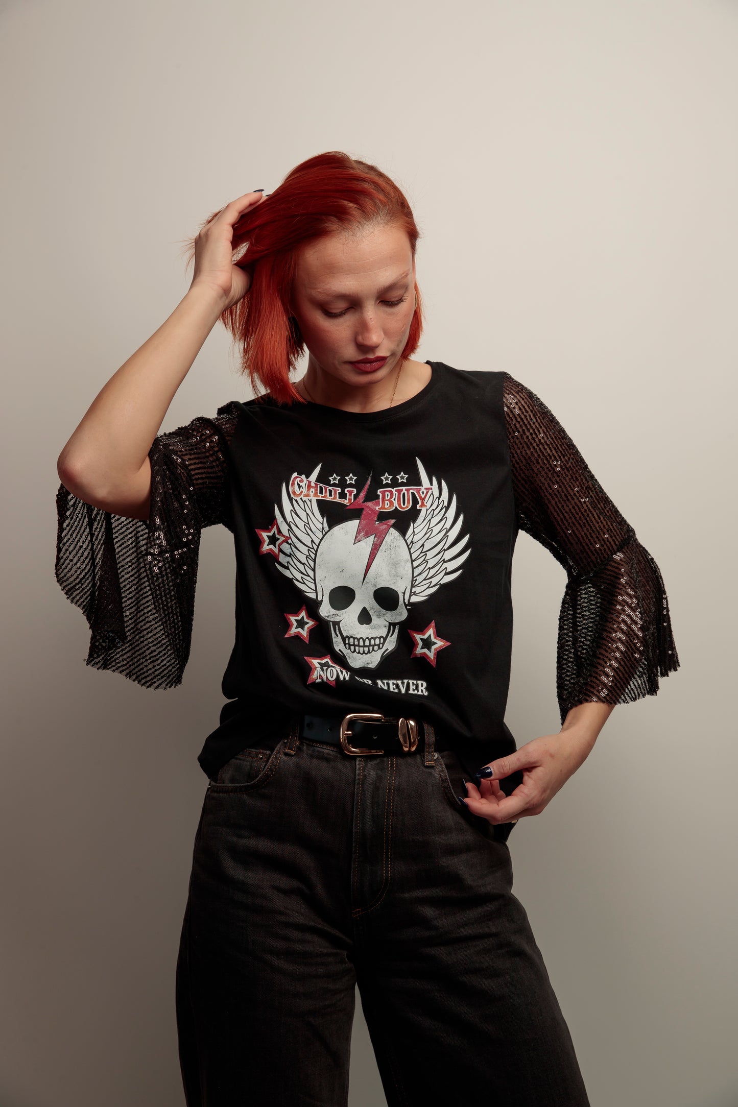 Camiseta Maya Skull Never