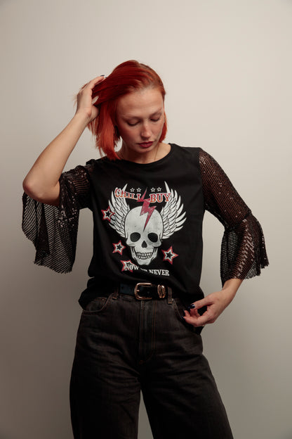 Camiseta Maya Skull Never