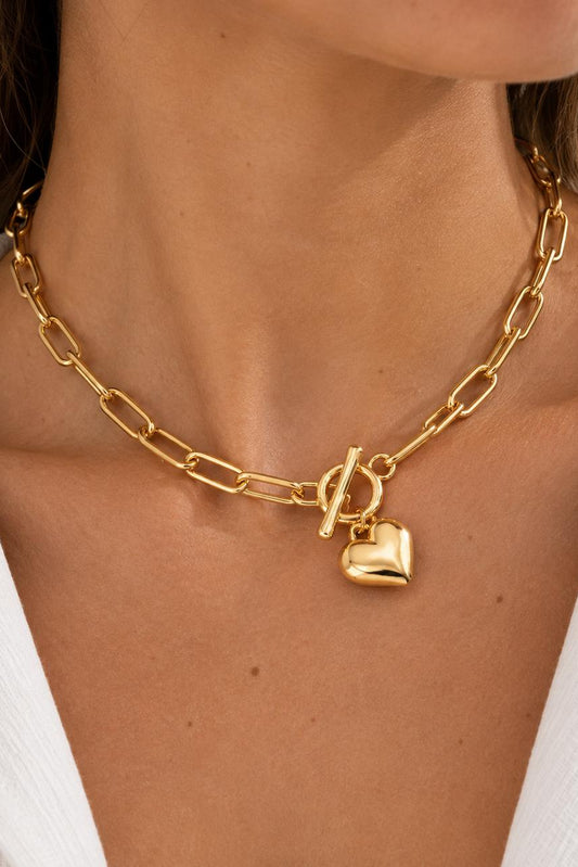 Collar Corazón Dorado