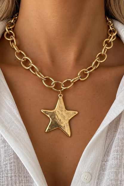 Collier Étoile Doré