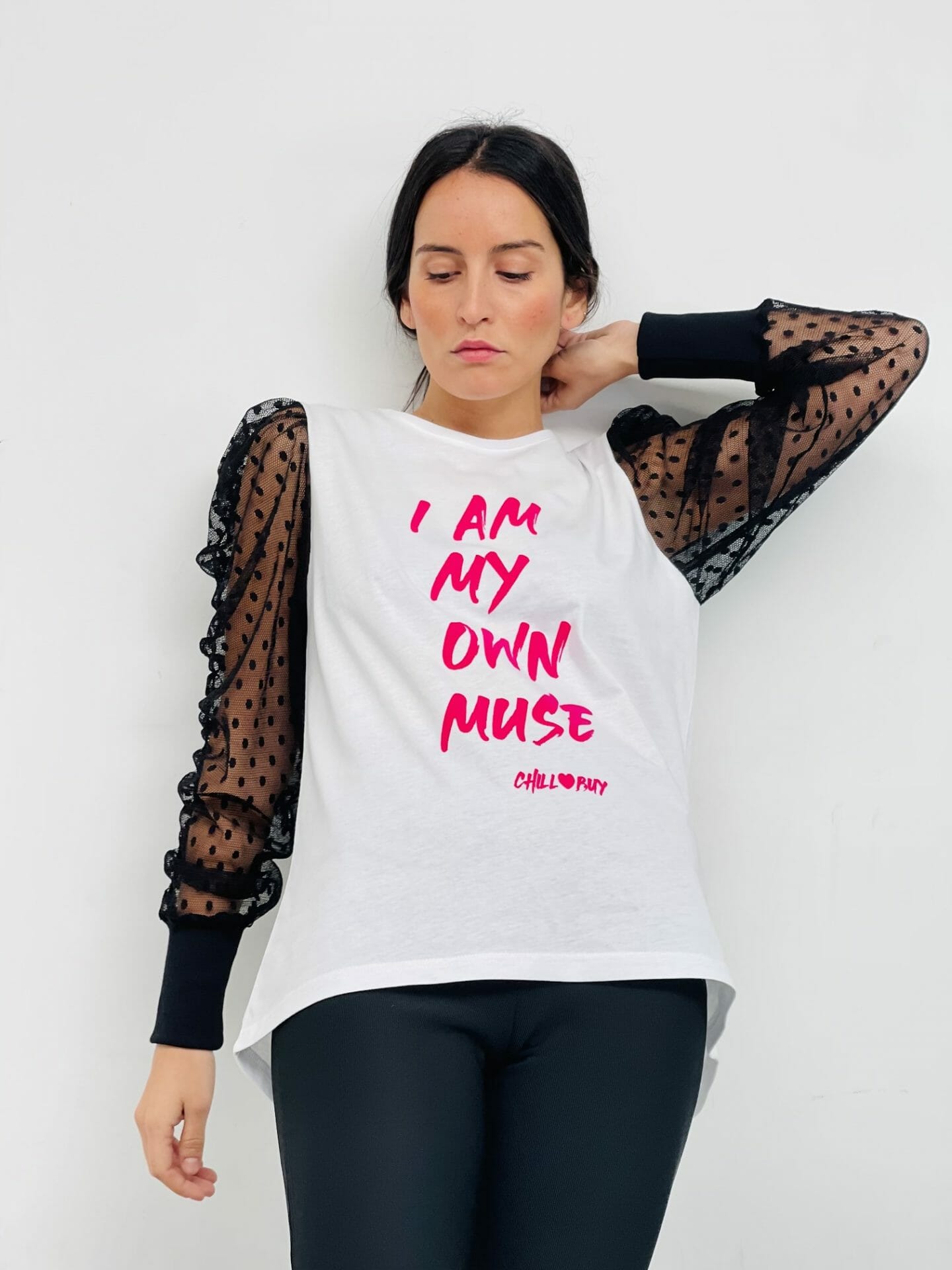 Camiseta Abullonada Frunces Plumeti