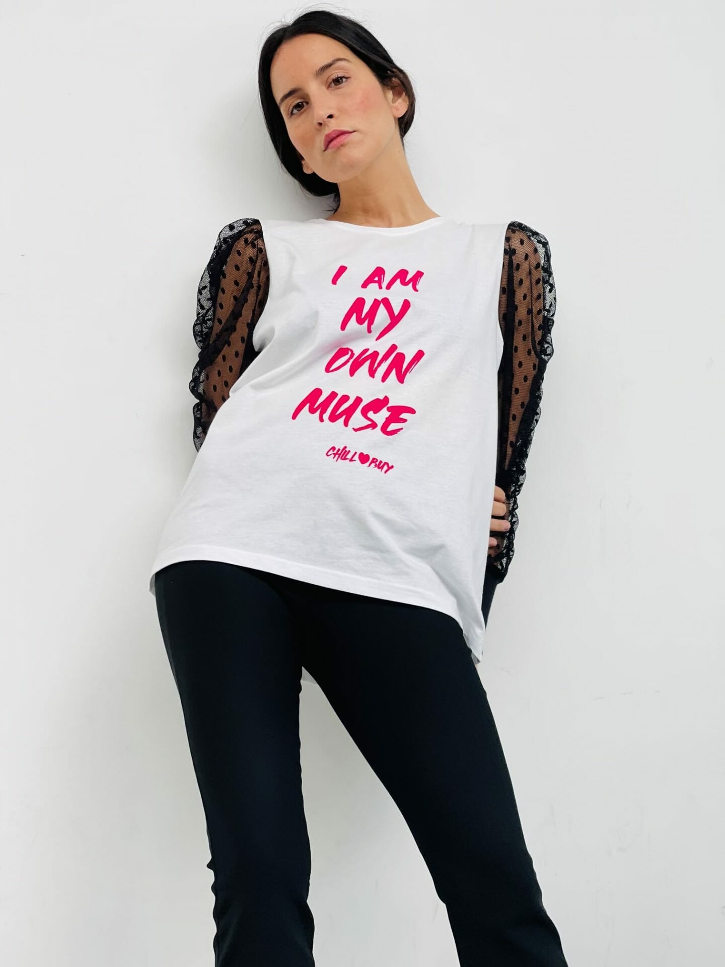 Camiseta Abullonada Frunces Plumeti Muse