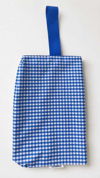 Black Gingham Toiletry Bag