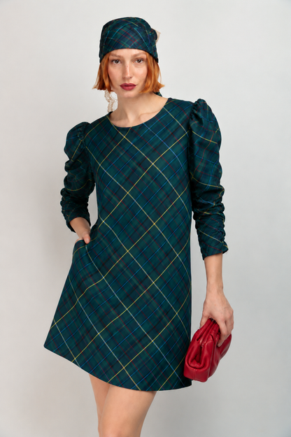 Vestido Lupita Tartán Verde