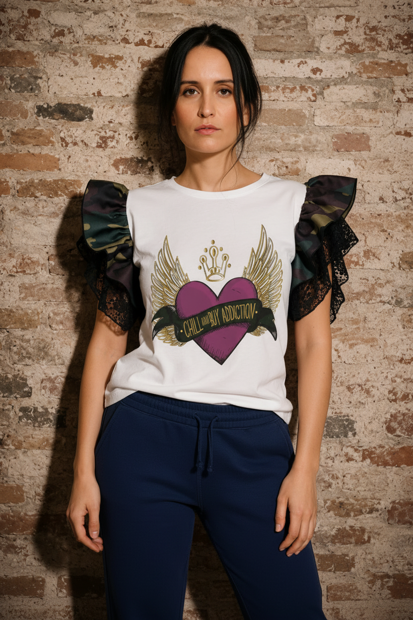 I'm Queen Two Ruffle T-shirt