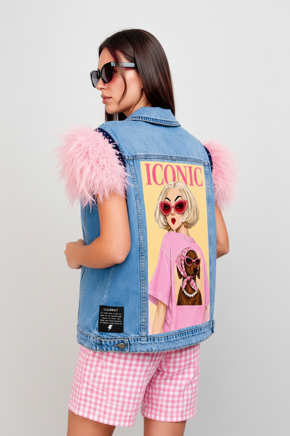 Chaleco Plumas Chica Iconic