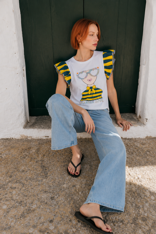 Camiseta Combinada Summer Love