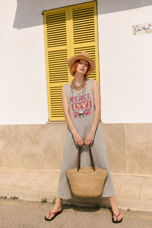 Vestido Largo Peace Rosa