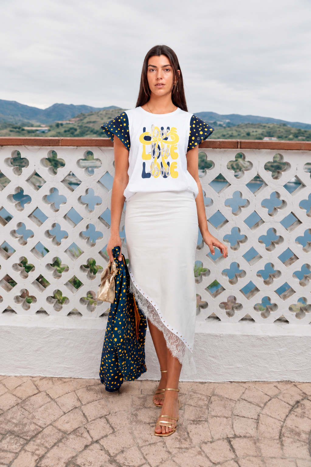 T-shirt Lucía Pois Strass