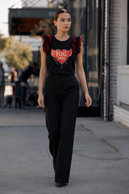 Camiseta Tría Rebel Rojo