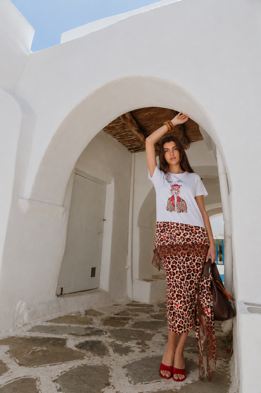 Camiseta Combinada Cherry Chill