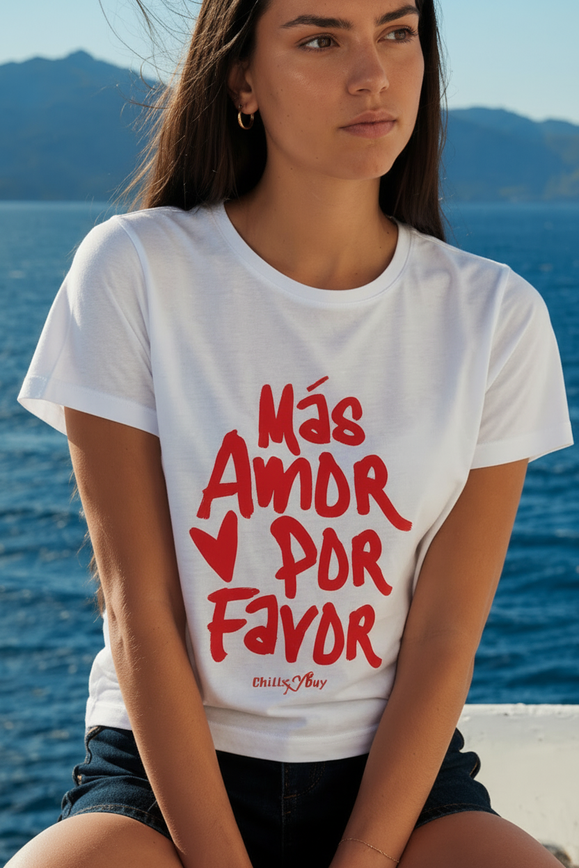 Camiseta Más Amor Rojo