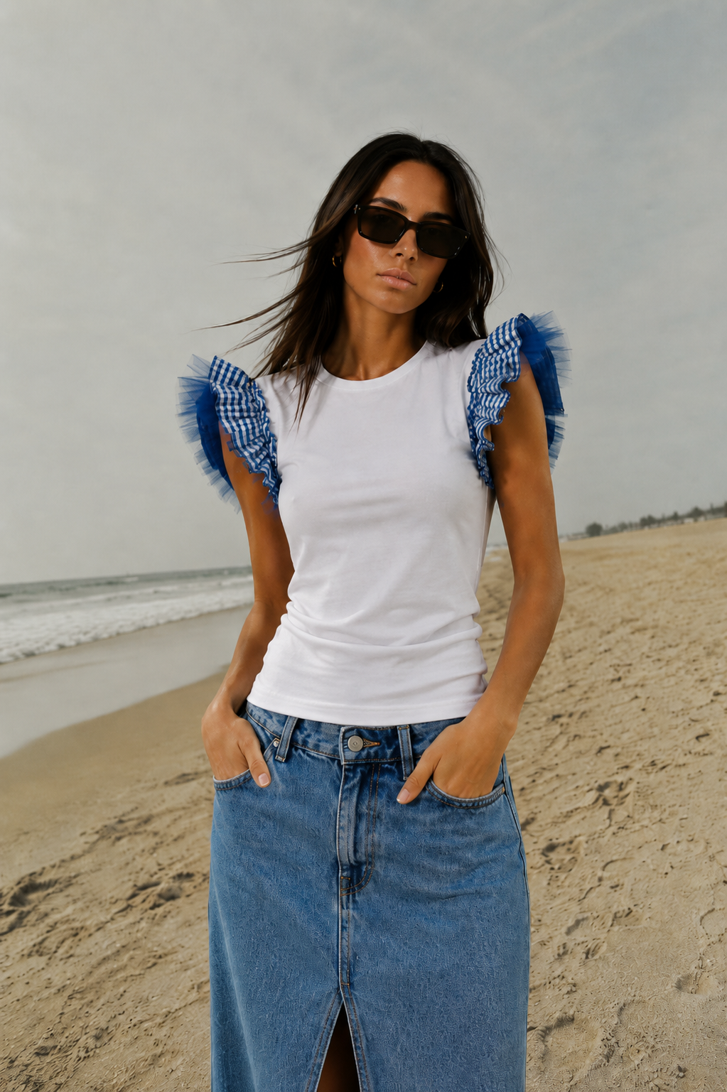 Camiseta Flash Vichy Royal
