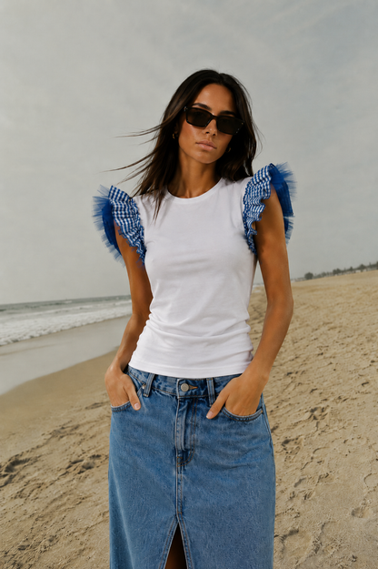 Camiseta Flash Vichy Royal