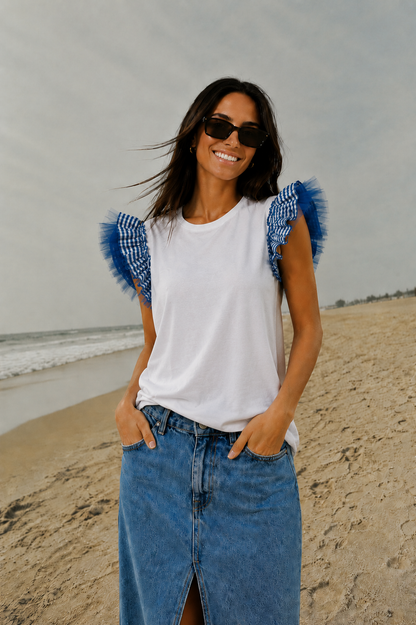 Camiseta Flash Vichy Royal