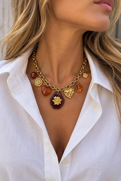 Collar Amulet Ámbar
