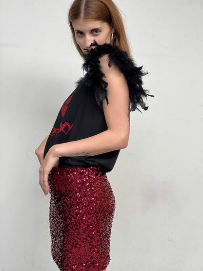 FALDA MINI LENTEJUELAS