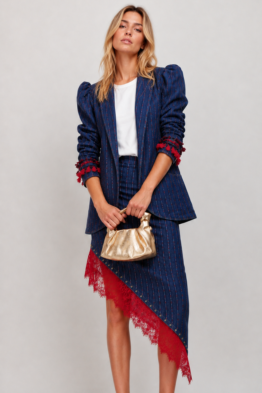 Falda Asimétrica Denim Vibes