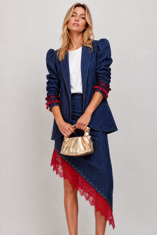 Falda Asimétrica Denim Vibes