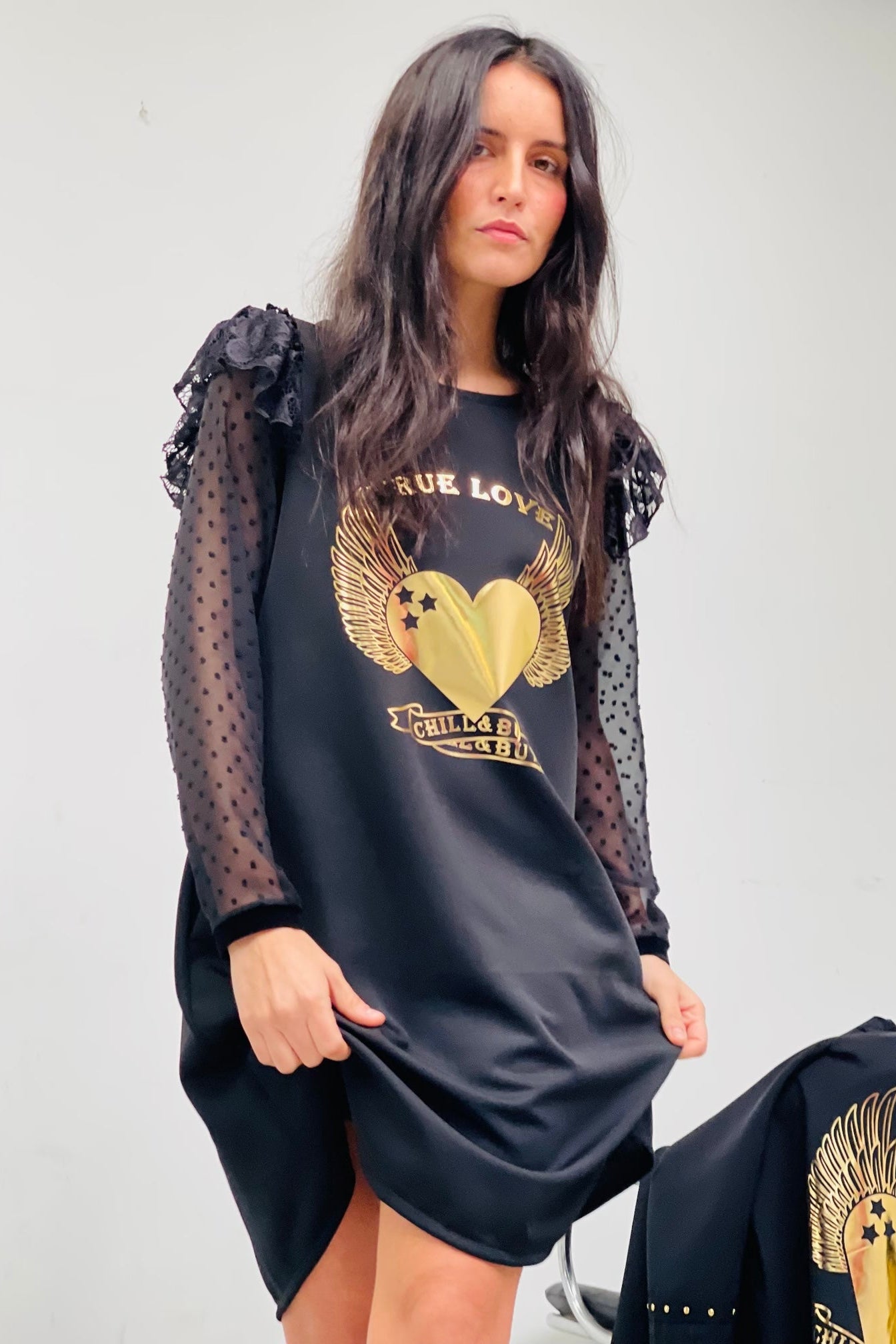 Robe bouffante à cœur True Love