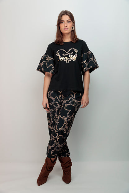 Pantalón Barrel Lazos