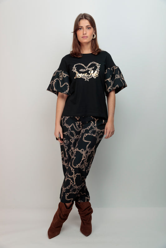 Pantalón Barrel Lazos