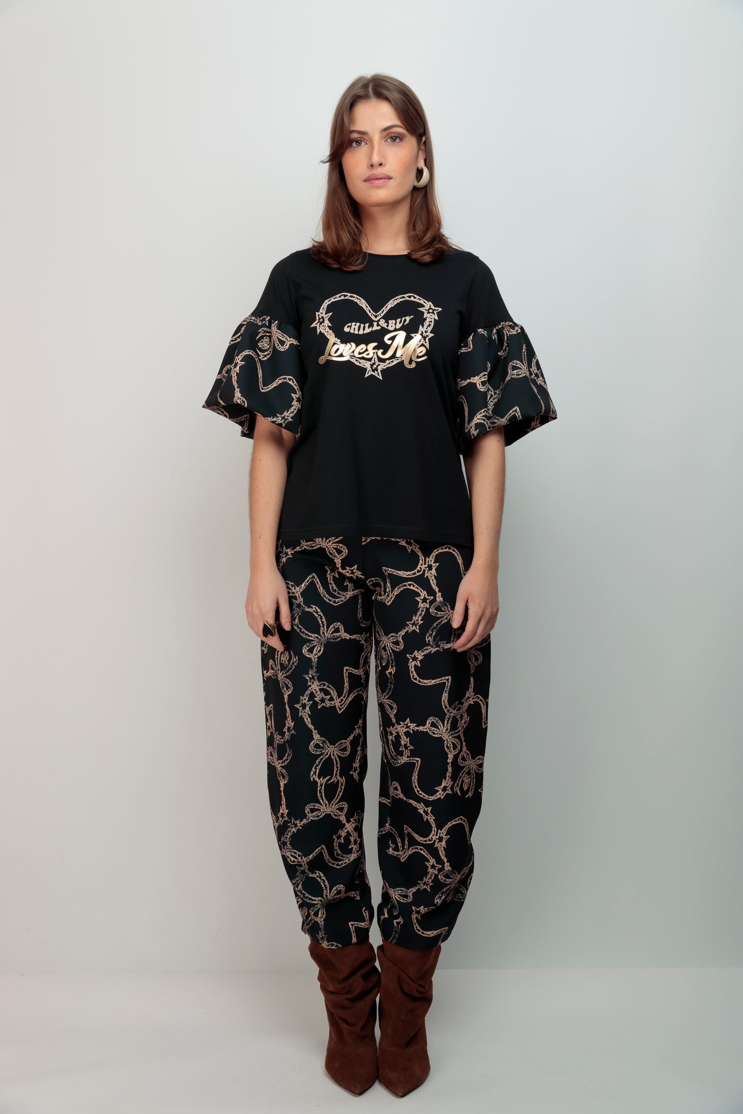 Pantalón Barrel Lazos