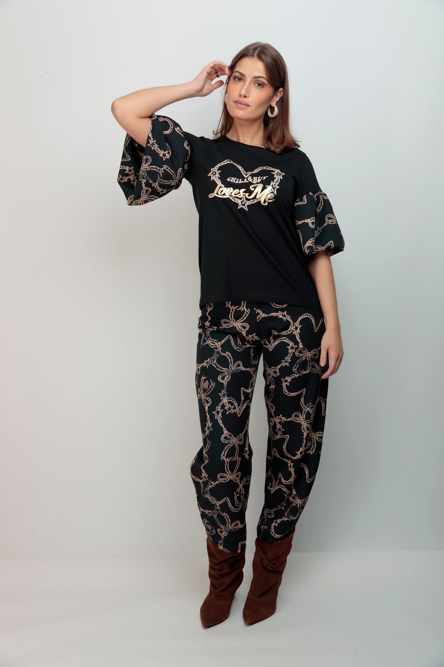 Pantalón Barrel Lazos