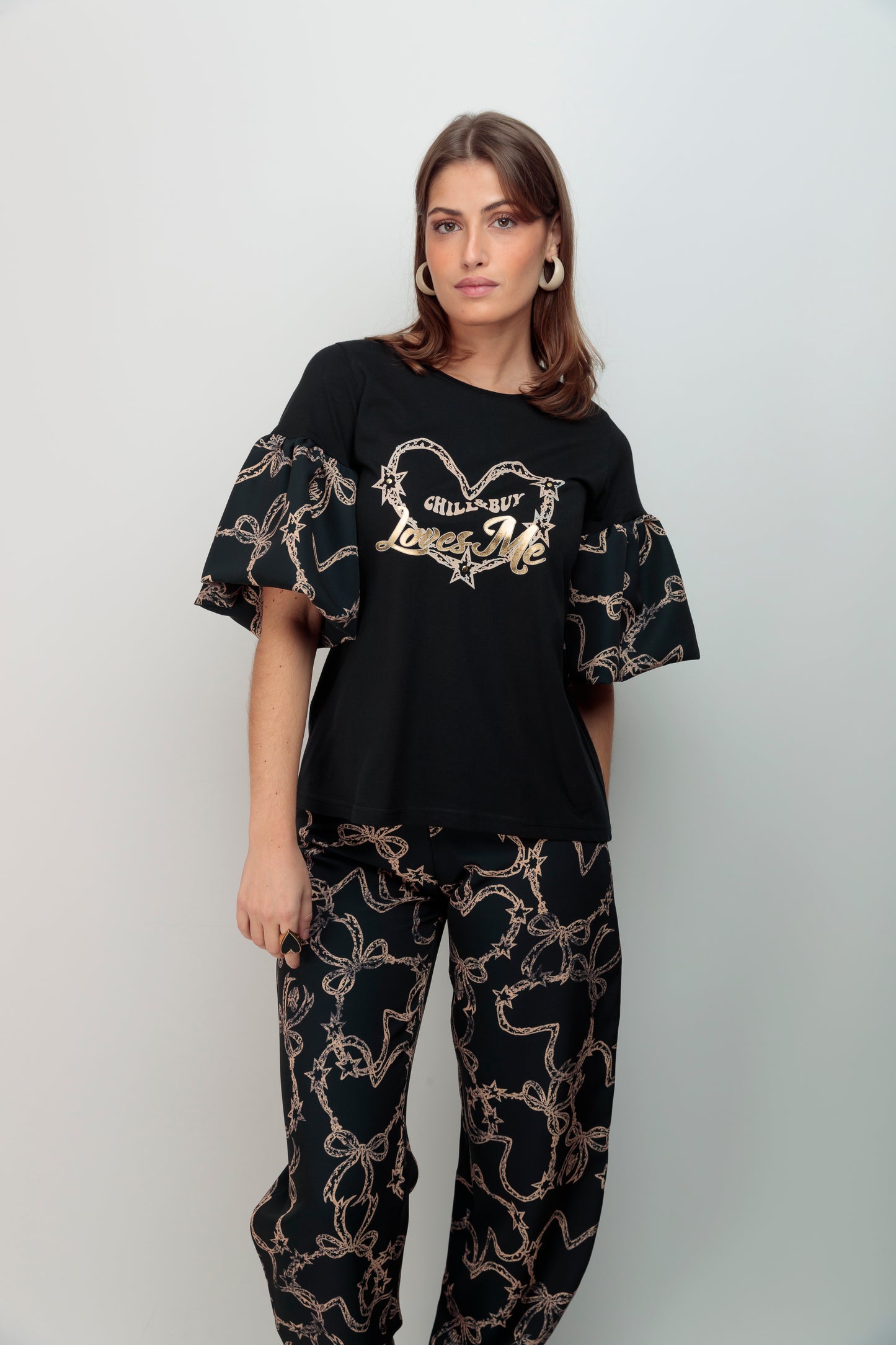 Pantalón Barrel Lazos