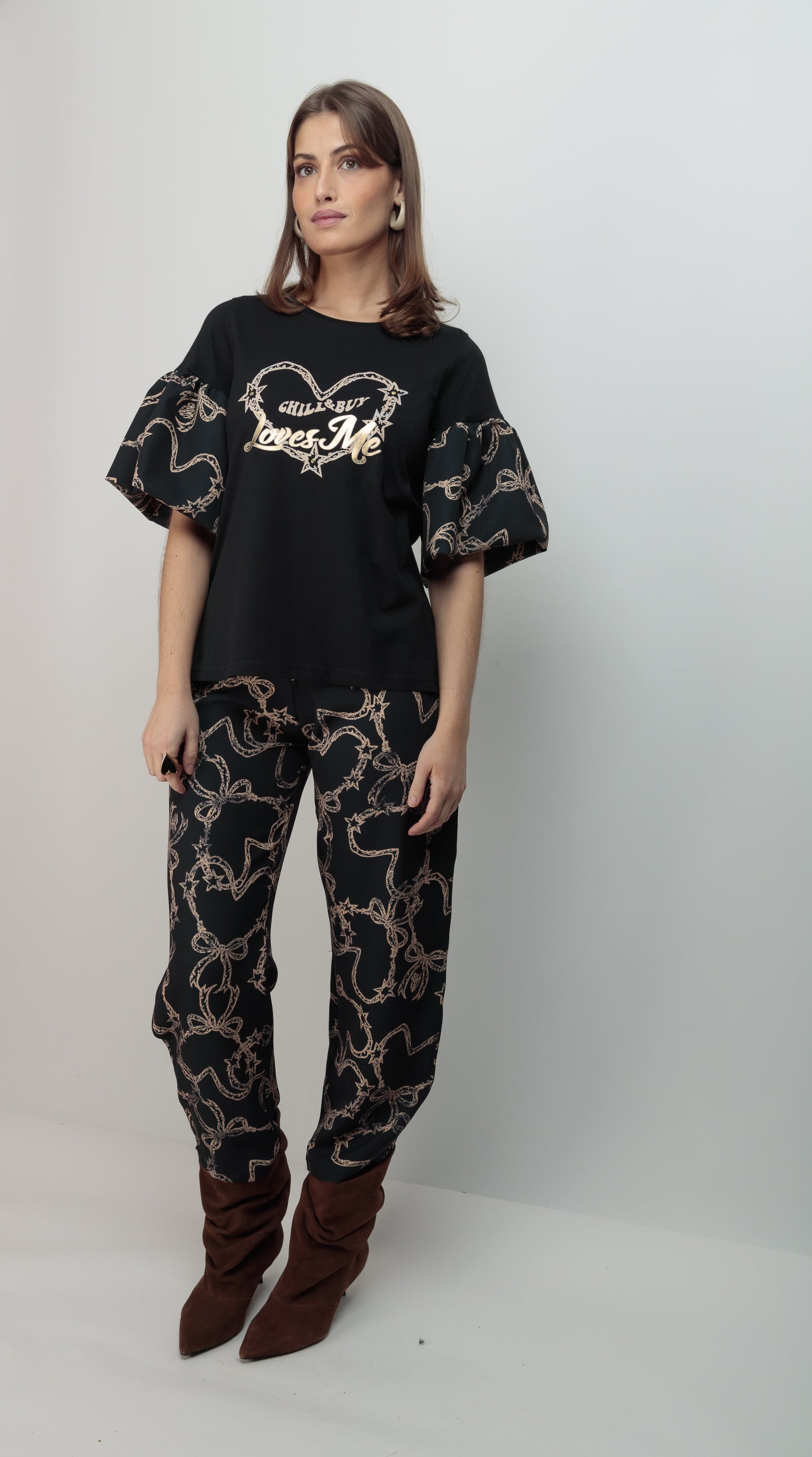 Pantalón Barrel Lazos