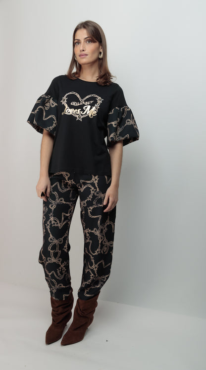 Pantalón Barrel Lazos